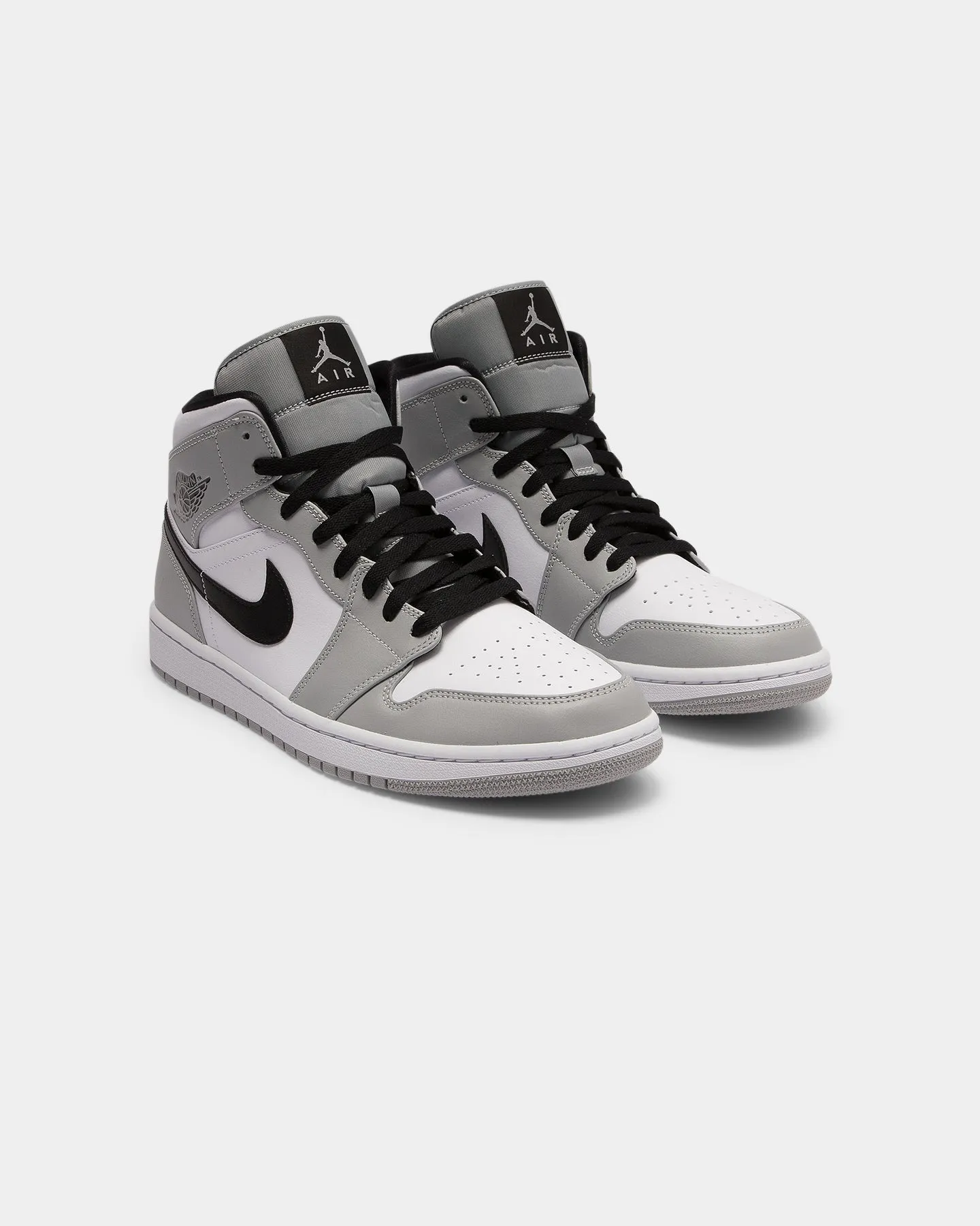 Jordan Men's Air Jordan 1 Mid 'Light Smoke Grey' Grey/Black/White