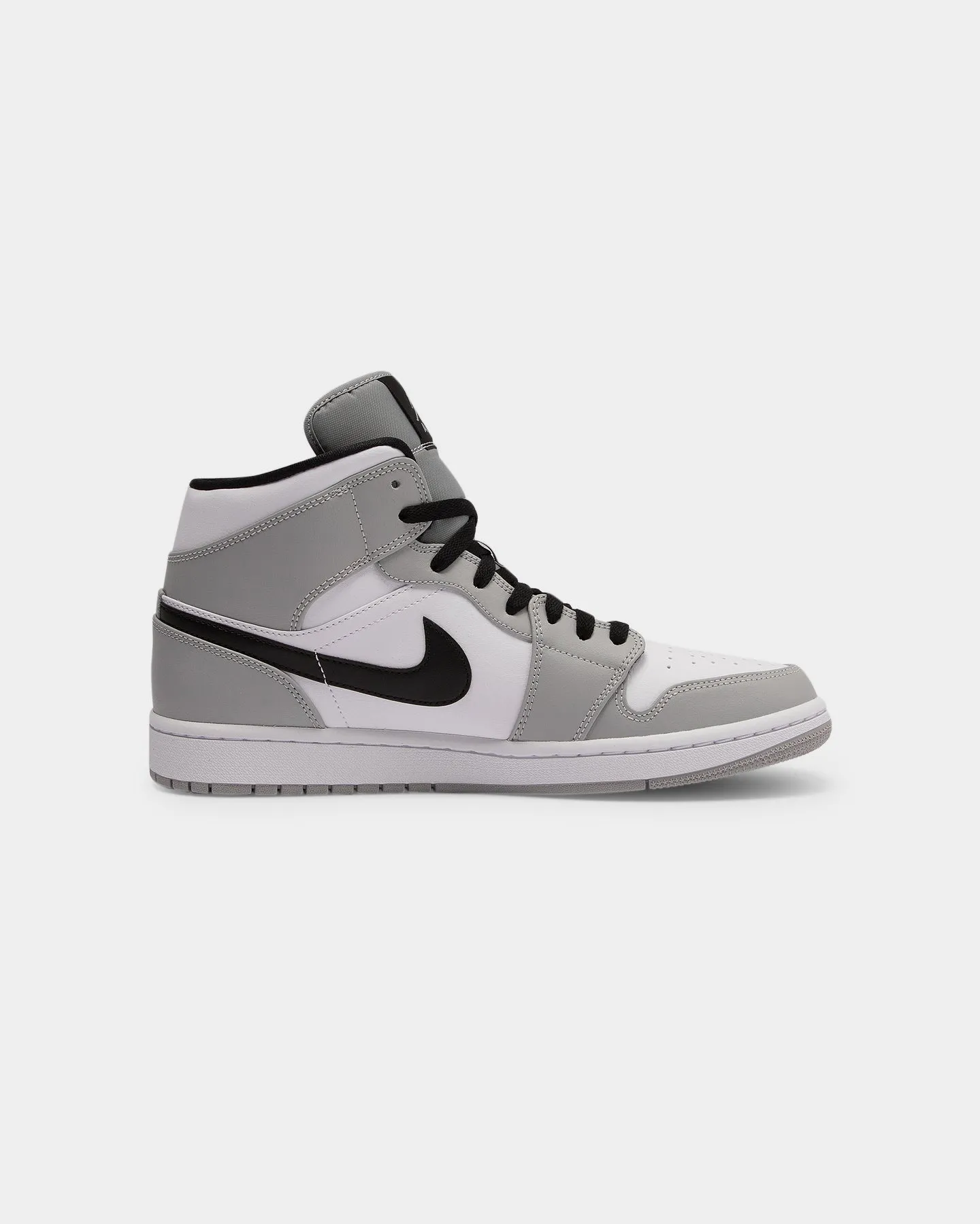 Jordan Men's Air Jordan 1 Mid 'Light Smoke Grey' Grey/Black/White