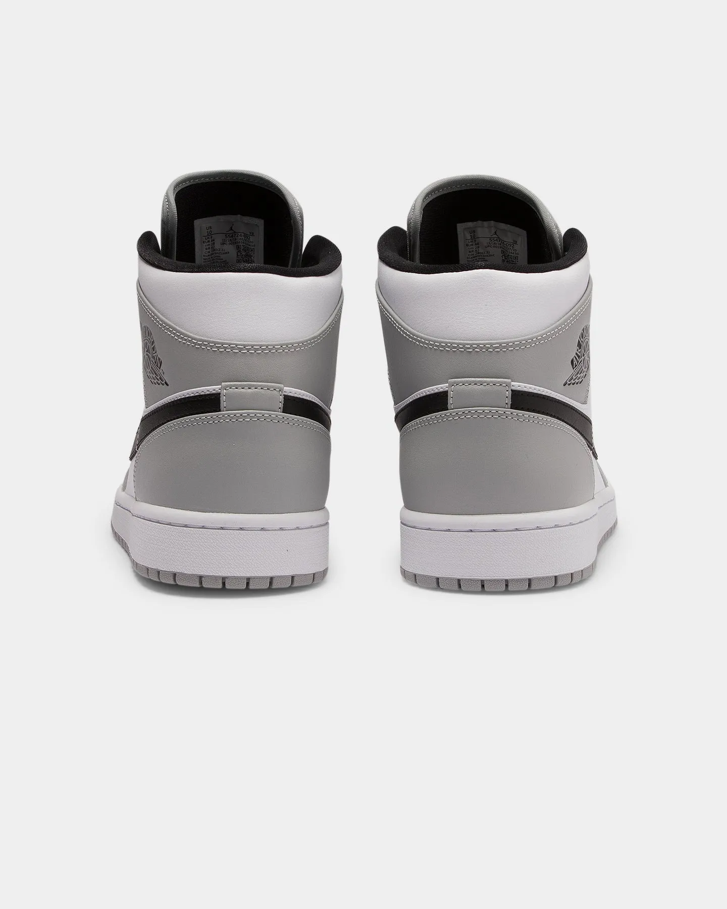 Jordan Men's Air Jordan 1 Mid 'Light Smoke Grey' Grey/Black/White