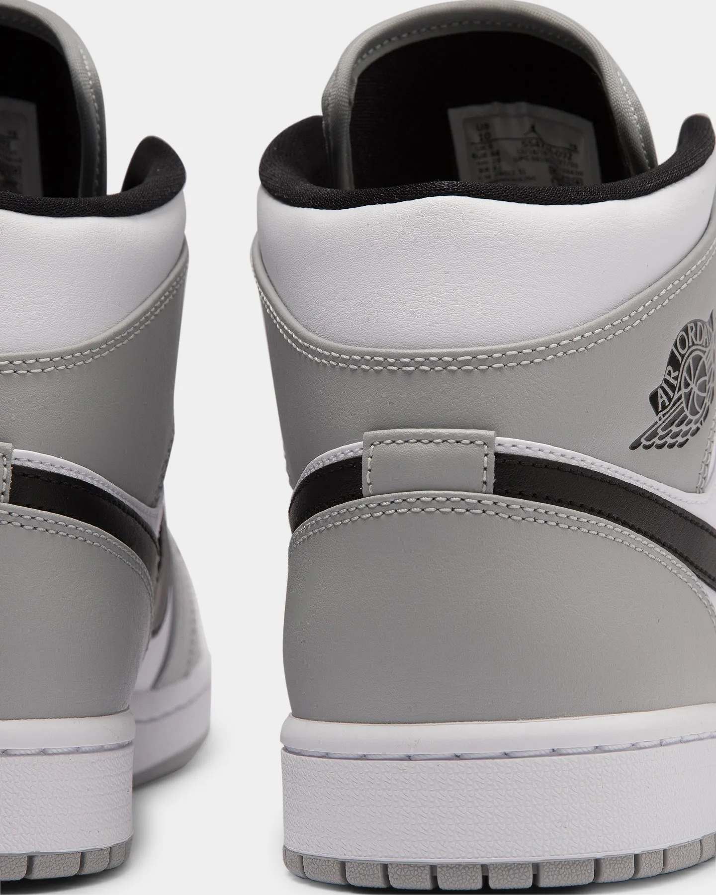 Jordan Men's Air Jordan 1 Mid 'Light Smoke Grey' Grey/Black/White