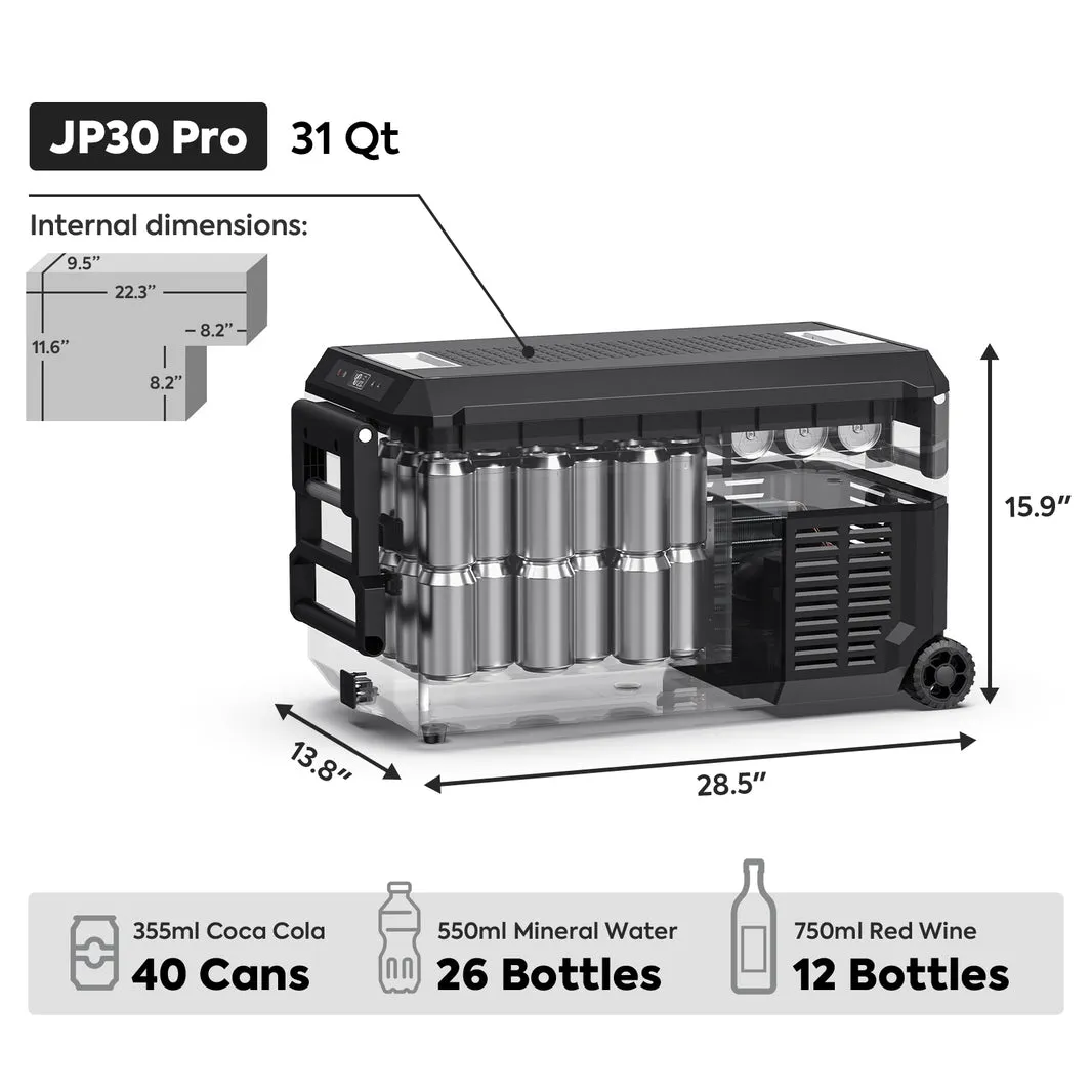 JP30 Pro Wheeled Freezer Camping Fridge | ICECO | 30 LT