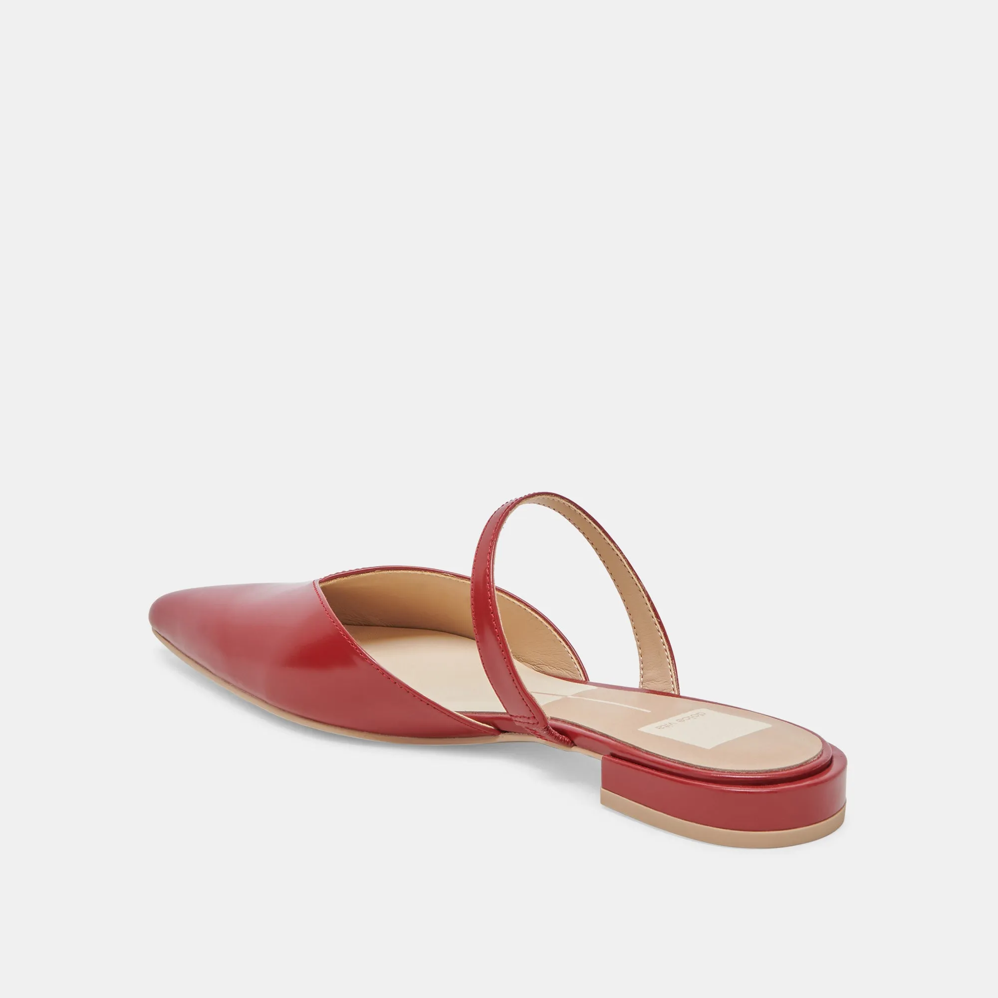 KANIKA FLATS RED CRINKLE PATENT