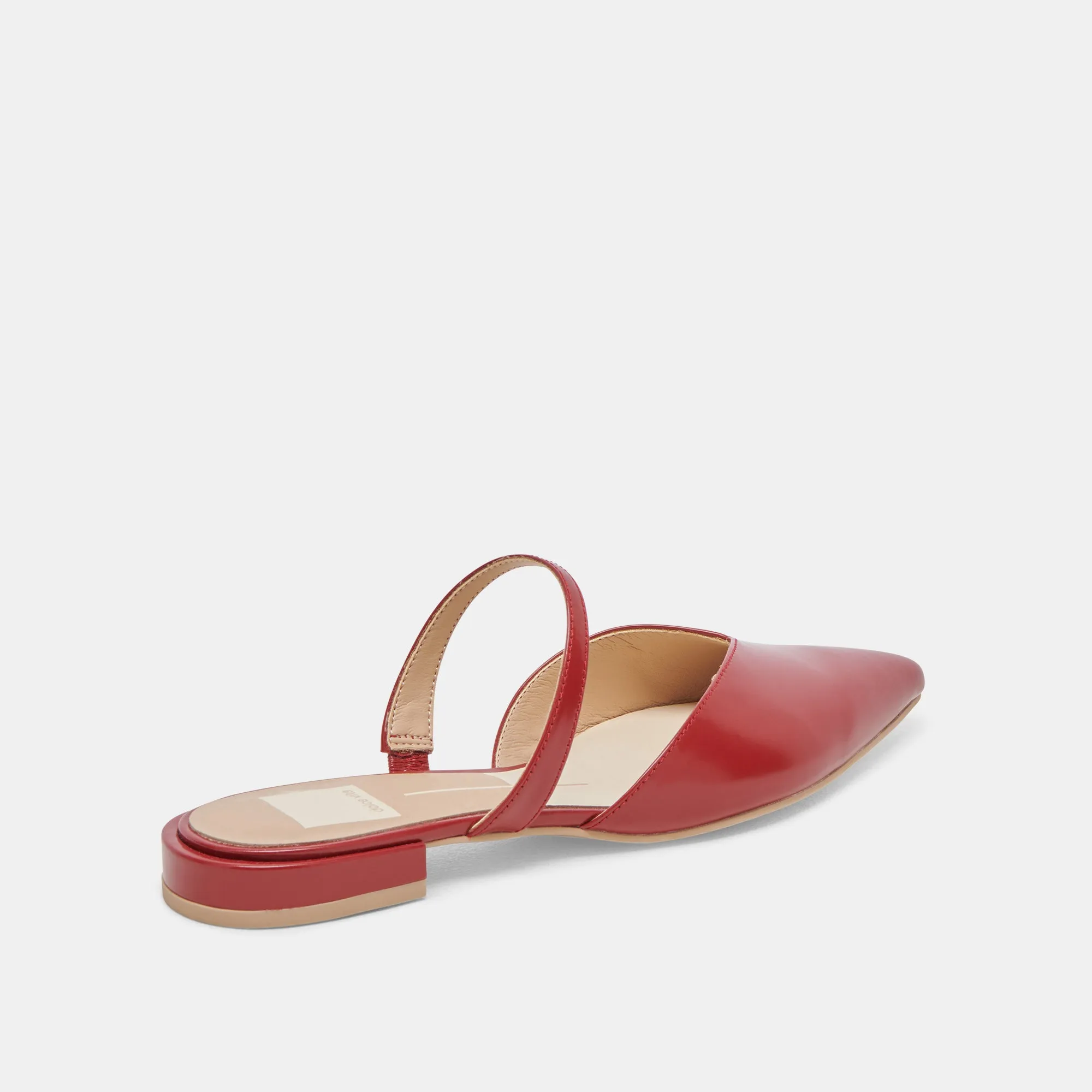 KANIKA FLATS RED CRINKLE PATENT