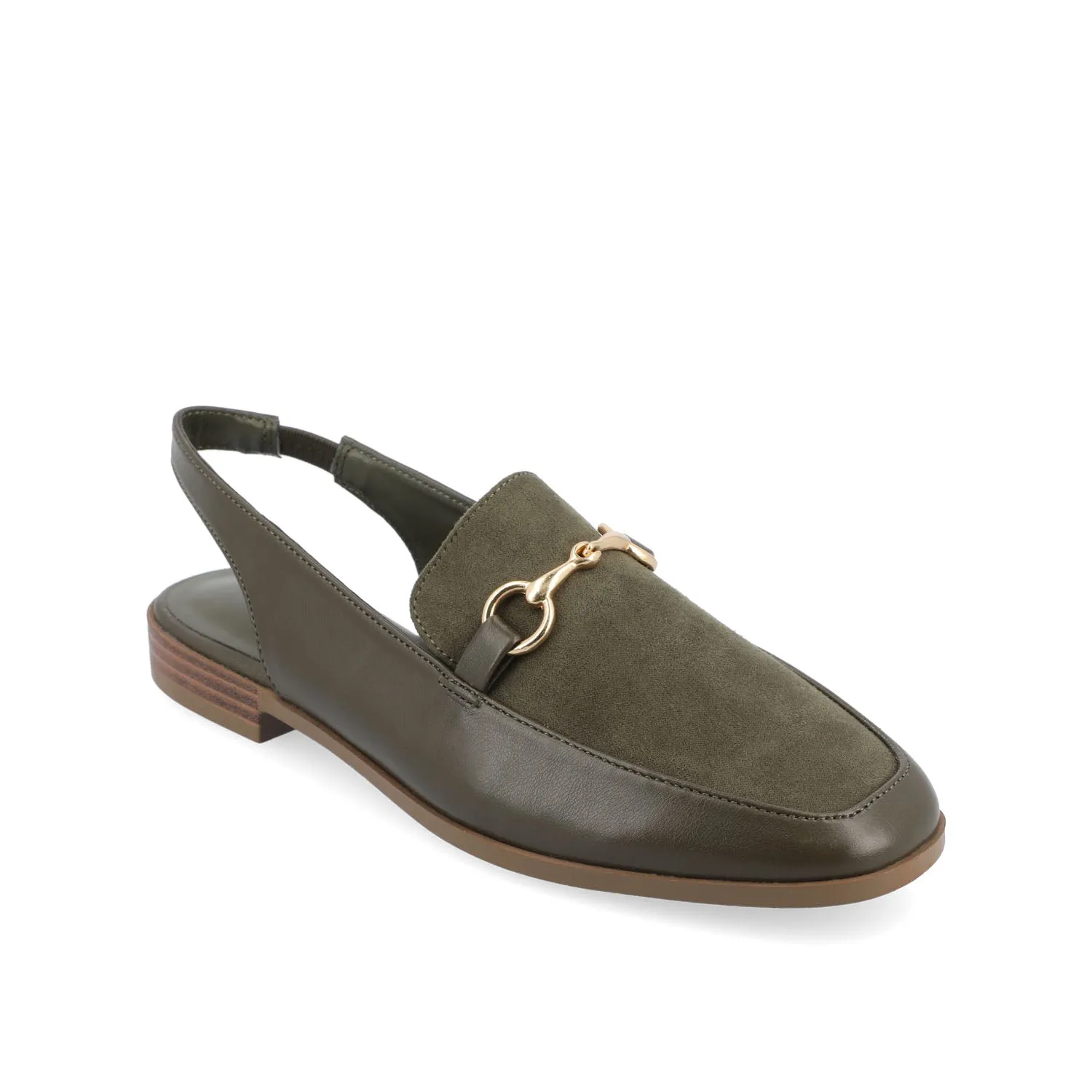 LAINEY LOAFER FLATS IN FAUX LEATHER