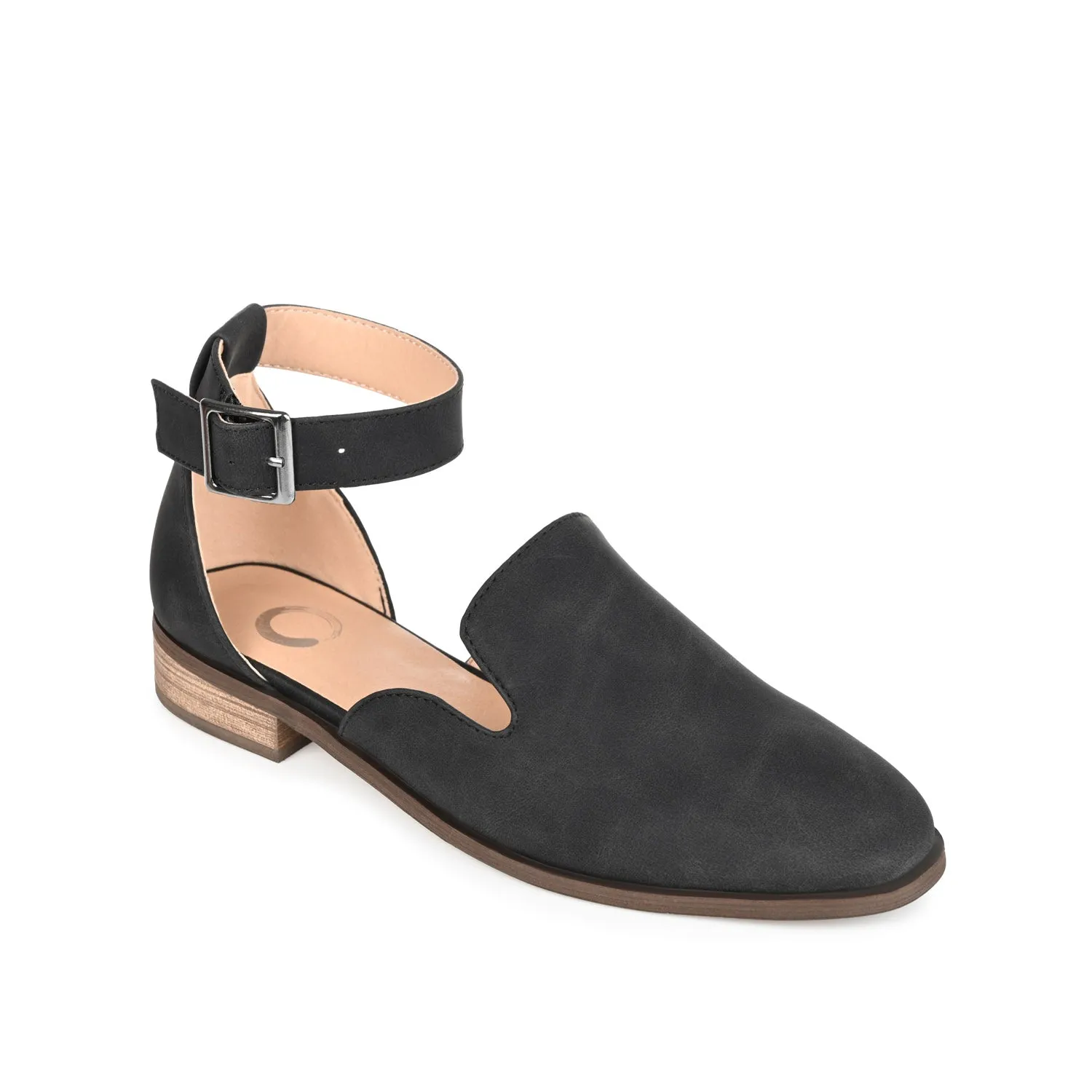 LORETA LOAFER FLATS IN FAUX LEATHER