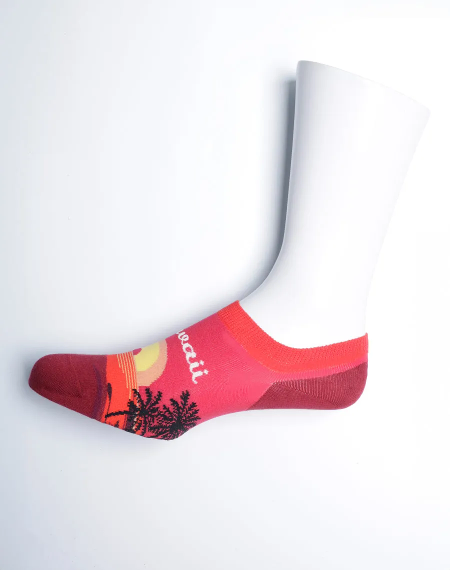 Men's Hawaii Sunset Tropical No Show Socks