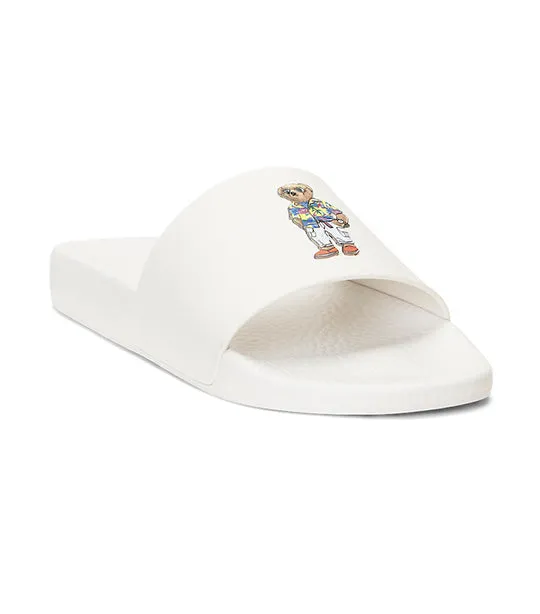 Men's Polo Bear Slide Sandal Deckwash White Bear