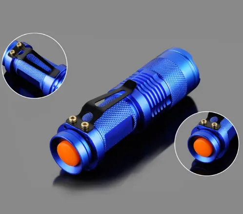 Mini CREE Q5 - Zoomable - 2000 Lumen - LED Flashlight