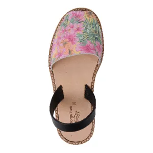 Minorquines Avarca Sandals | Rose Floral Print