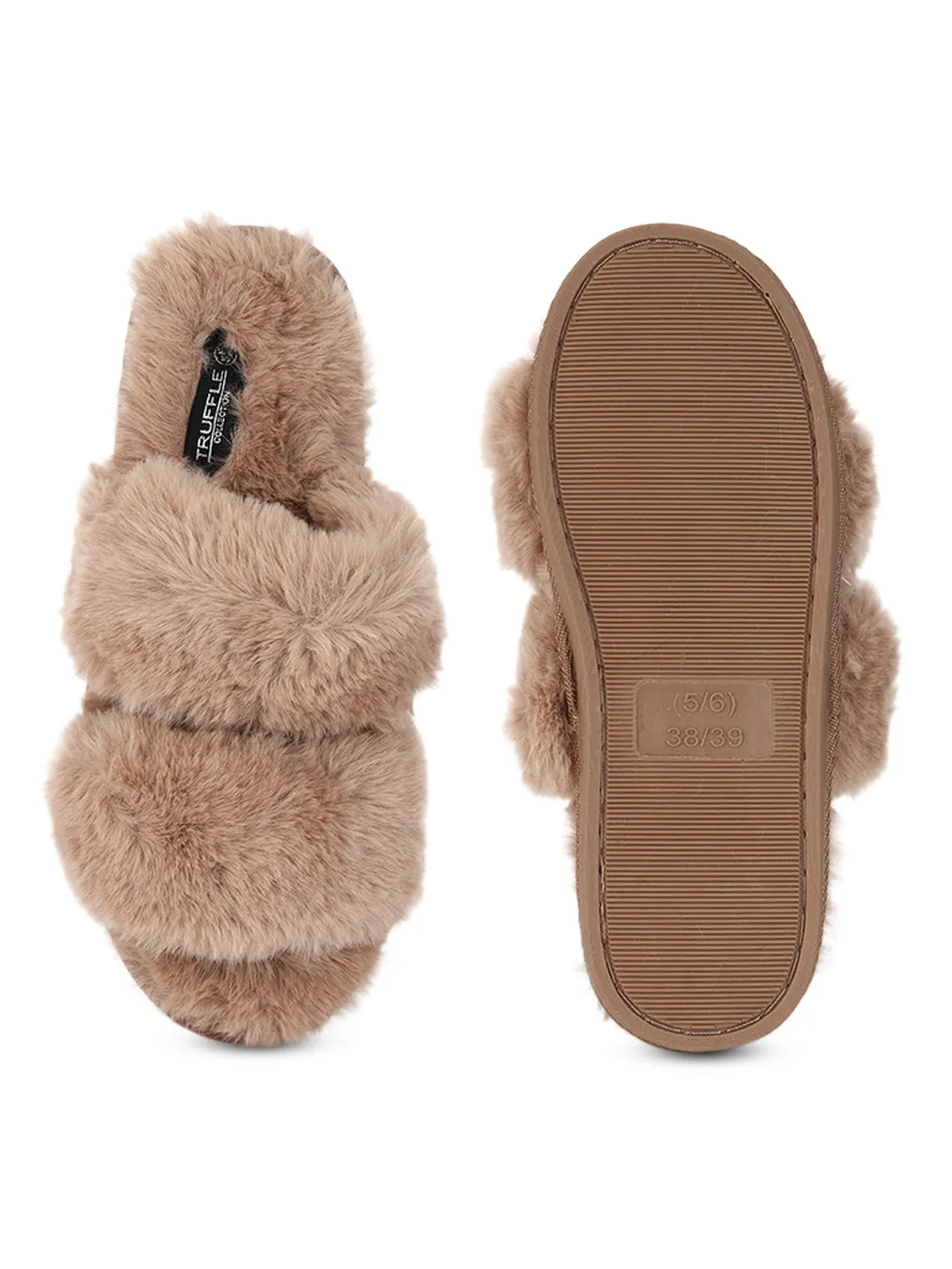 Mocha Fur Winter Warm Comfy Slipper (TC-INDSLIP2-MOC)