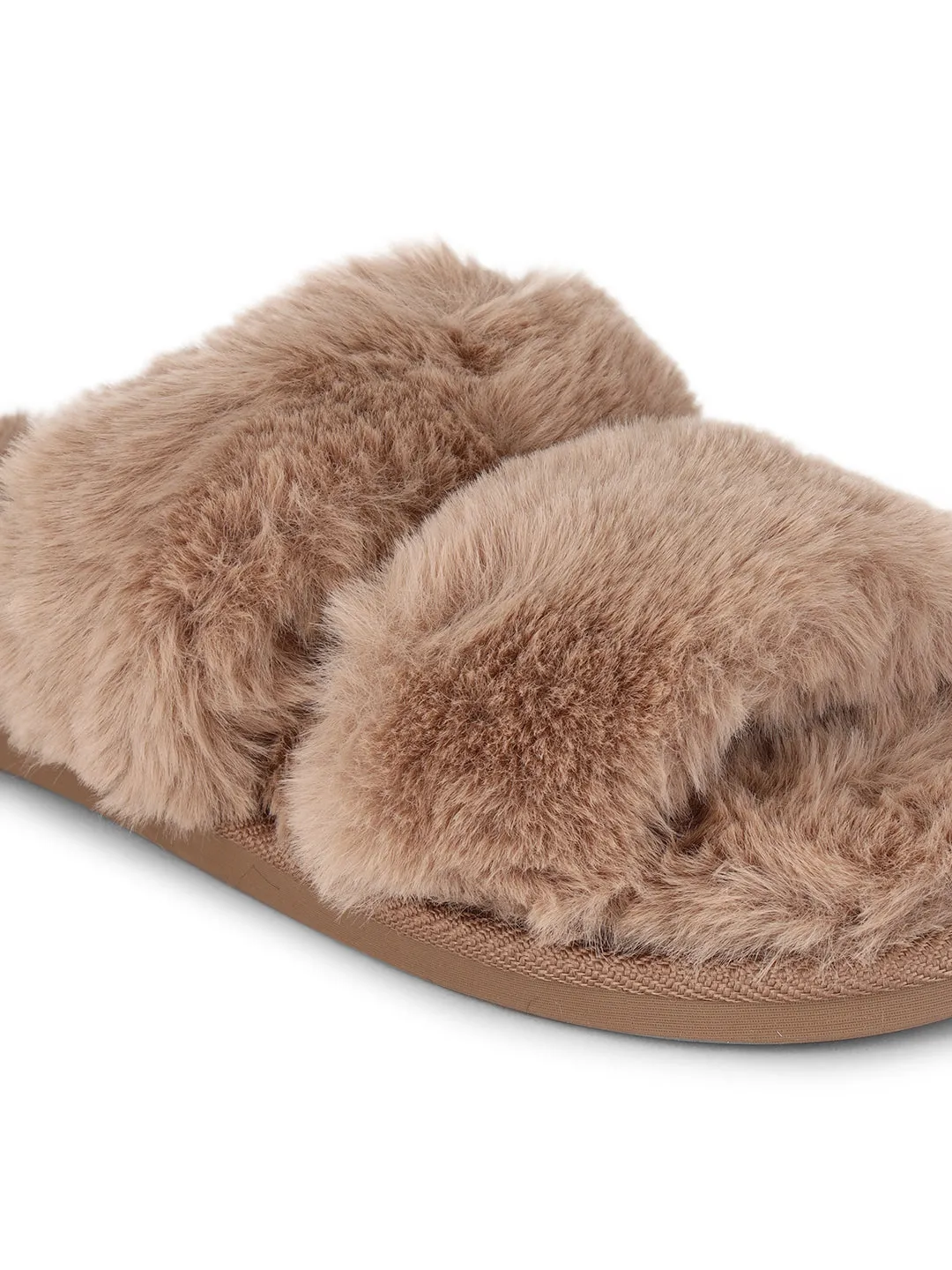 Mocha Fur Winter Warm Comfy Slipper (TC-INDSLIP2-MOC)