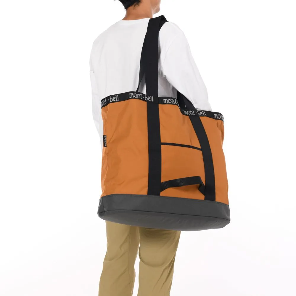 Montbell Camping Tote Bag M 60L - Orange Brown Gunmetal