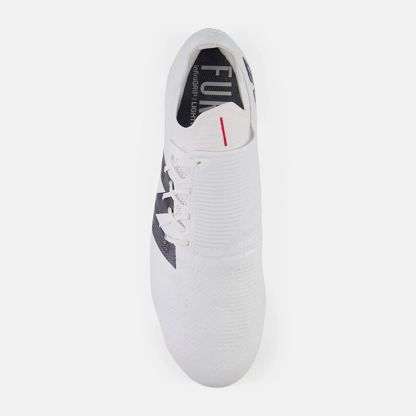 New Balance Furon Pro v7  FG - White/Black/True Red