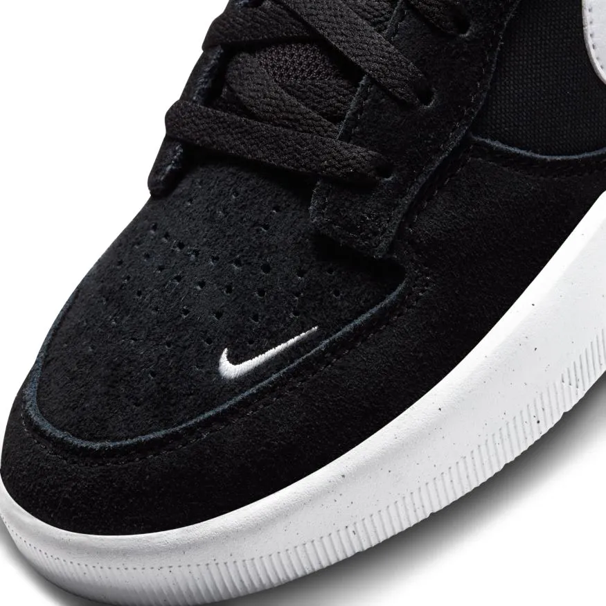 Nike SB Force 58 Skateboard Shoe - Black/White-Black