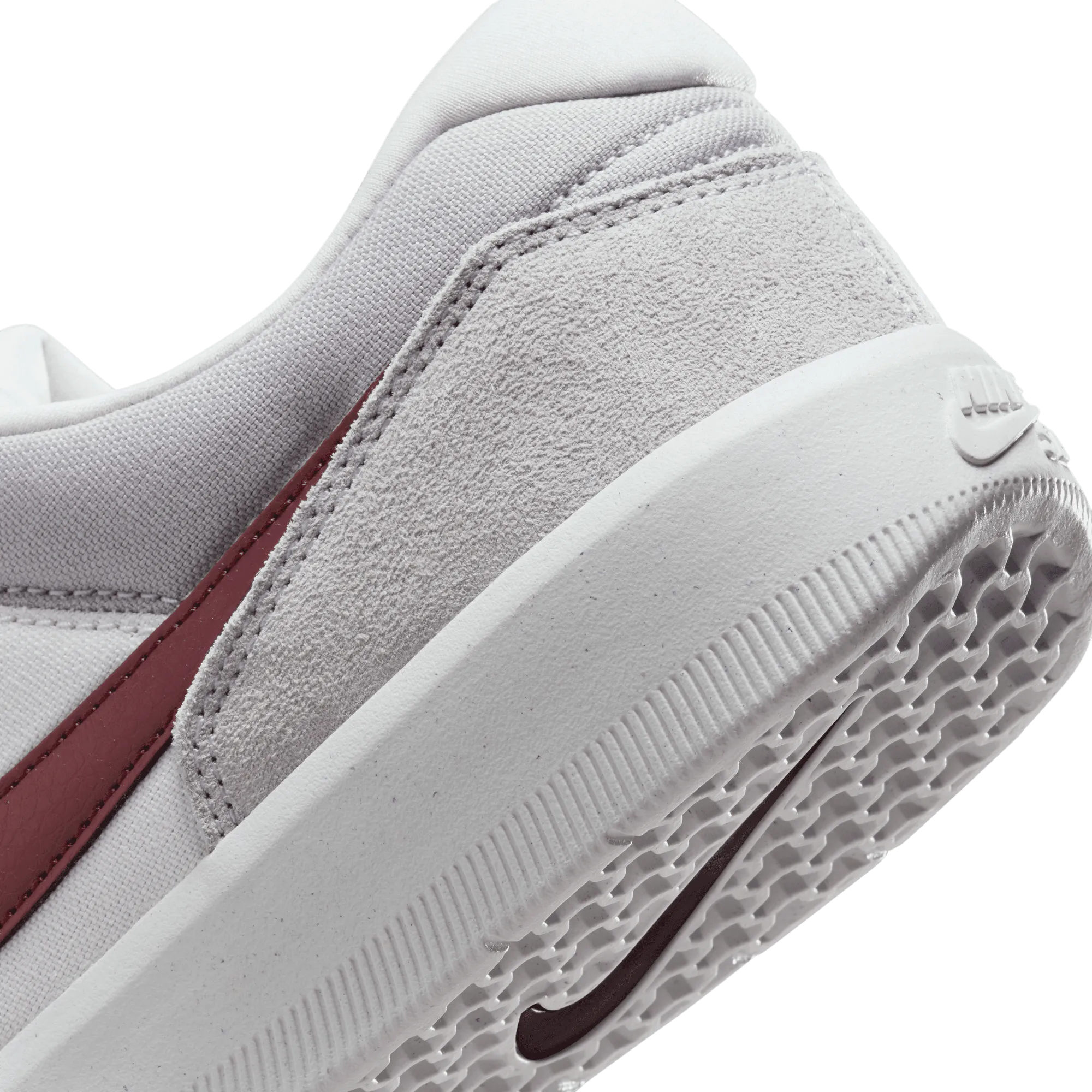 Nike SB Force 58 Skateboard Shoe - Platinum Tint/Dark Team Red-Wolf Grey