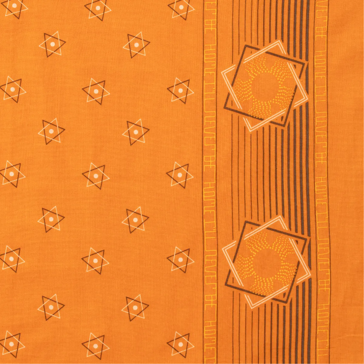 ONE EAR BRAND 'HOME I'LL NEVER BE' BANDANA - CHEDDAR ORANGE