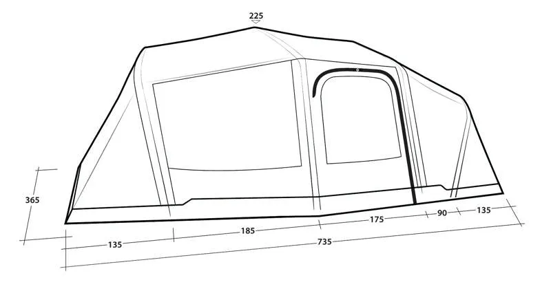 Outwell Hartford 6 Air Tent 2025