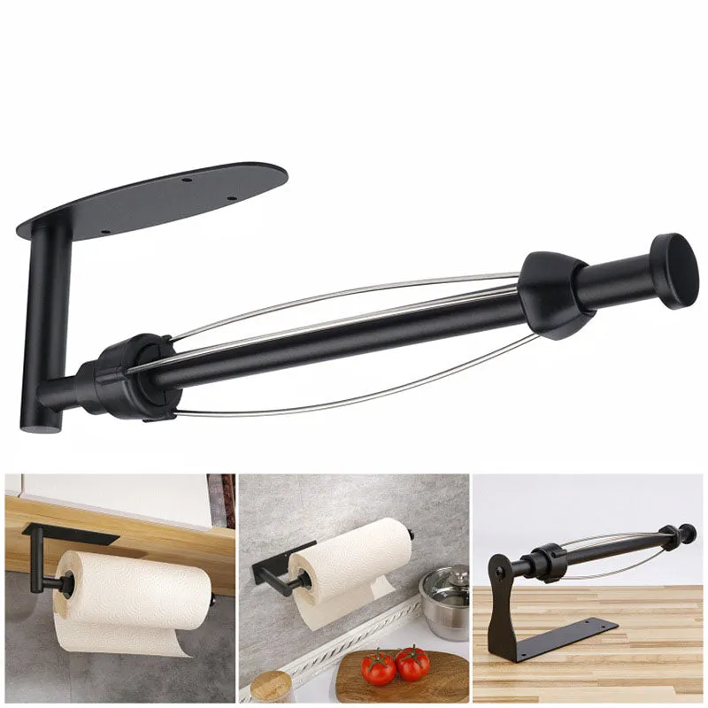 Paper Towel Holder Under Cabinet with Damping Effect