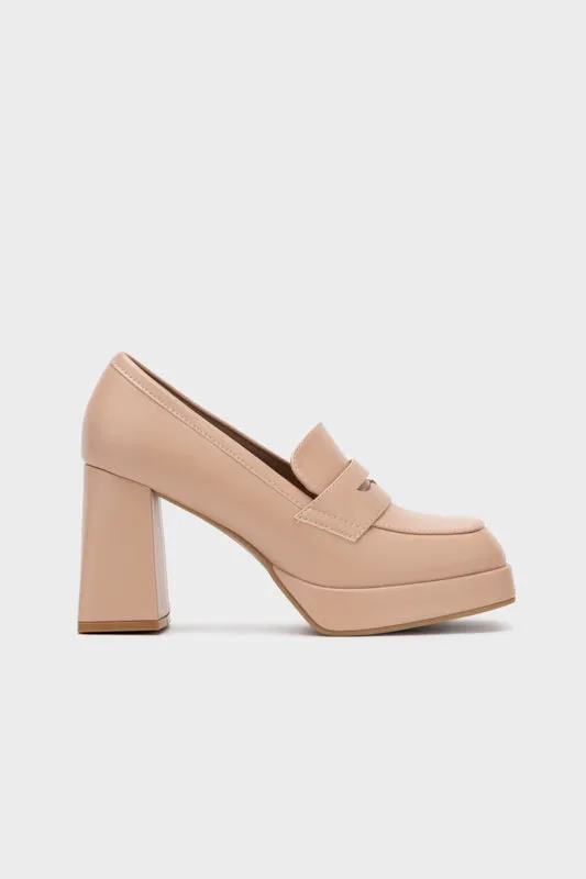 PLATFORM CHUNKY HEEL PUMP