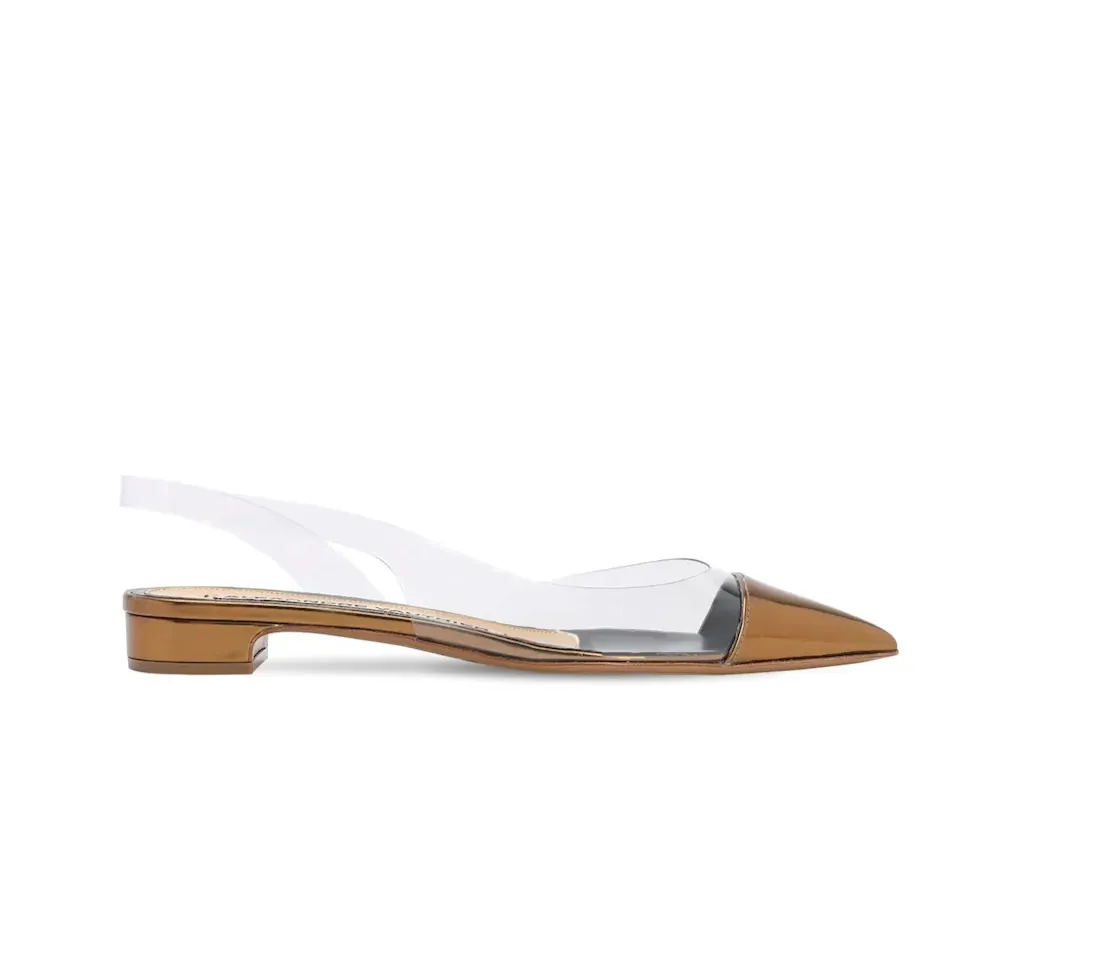 Plexi & Patent Leather Flats - 6