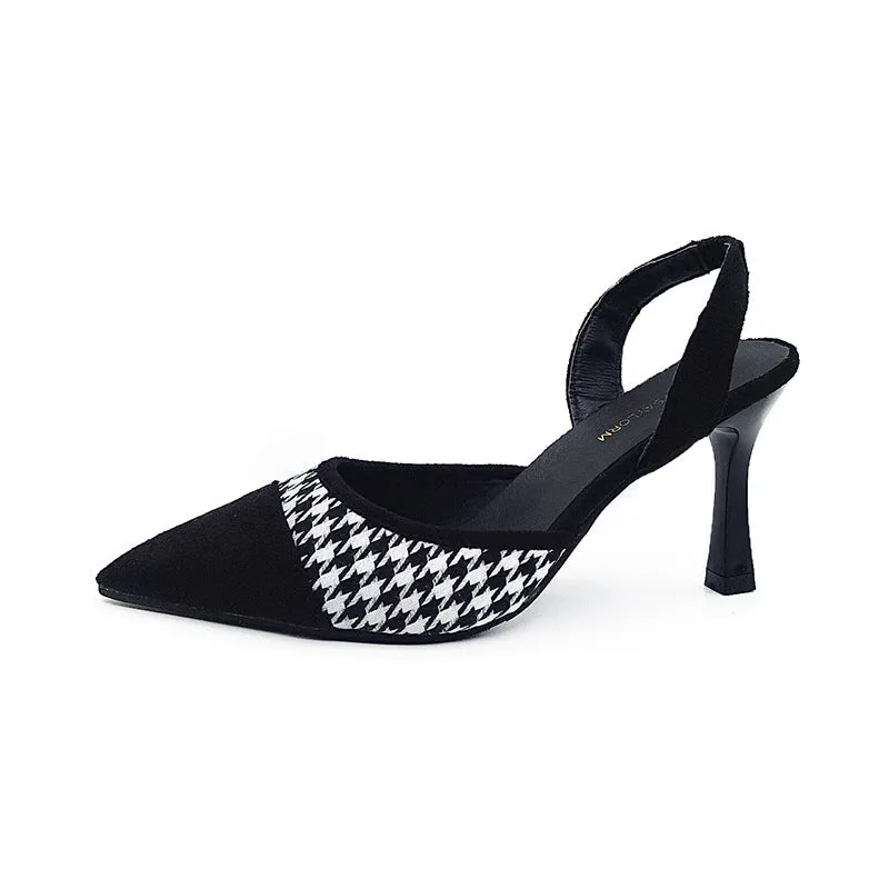 Pointed Shallow Mouth Slingback Strappy Heel