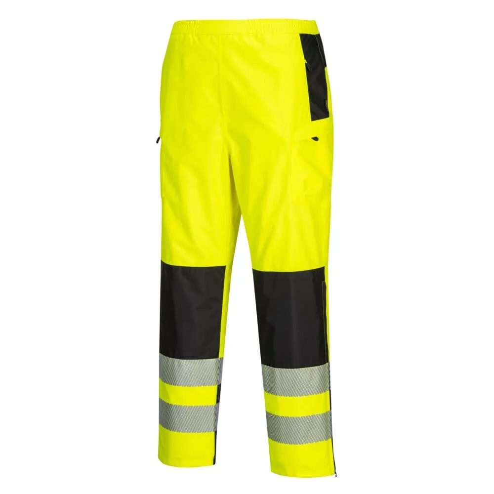 PORTWEST PW386 PW3 HI-VIS WOMEN'S RAIN TROUSERS