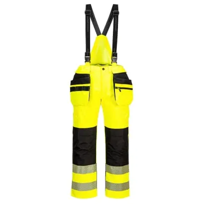 PW3 Hi-Vis Rain Trousers-Bib and Brace salopette Portwest PW356