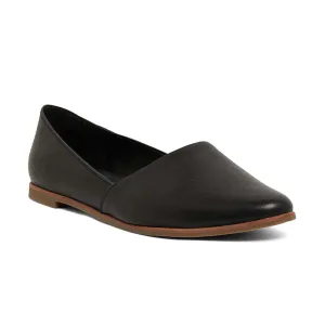 Rachael Flat in Black Leather