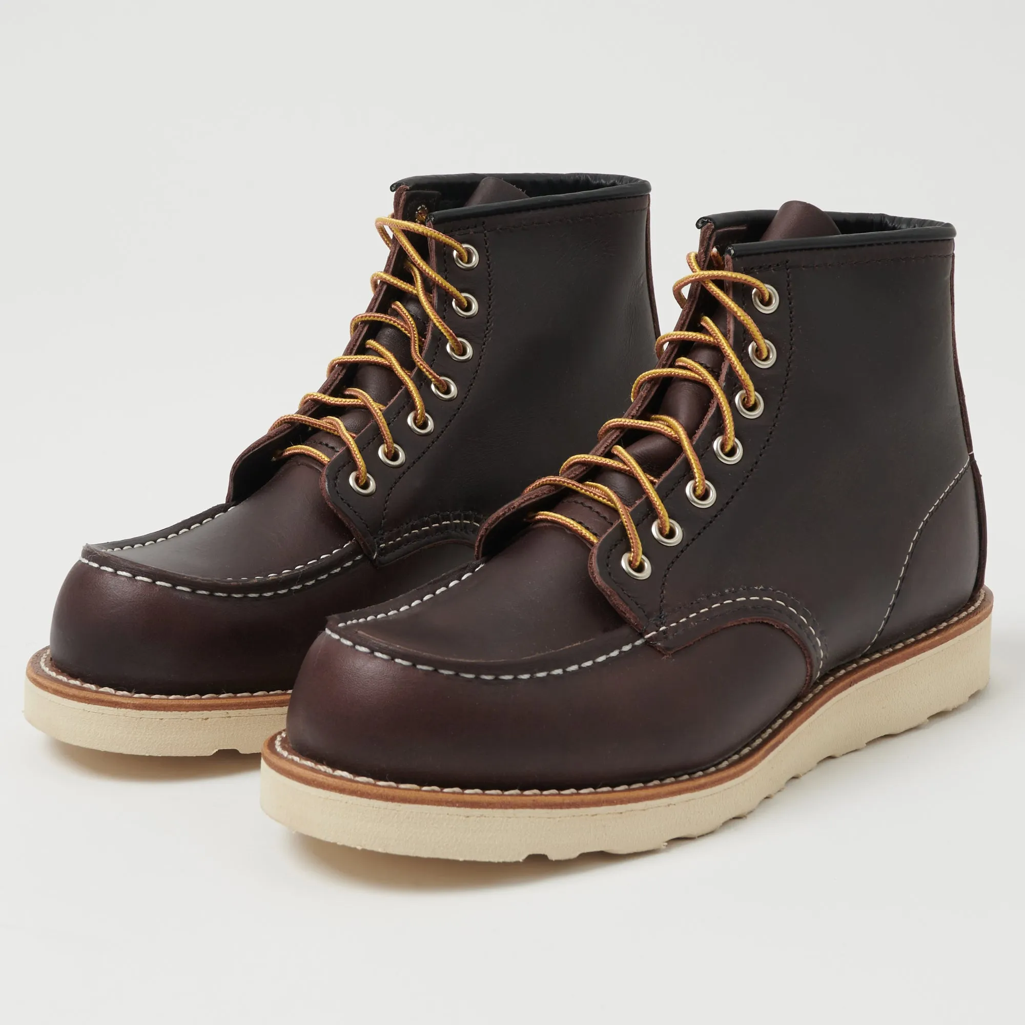 Red Wing 8847 6-Inch Moc Toe Boots - Black Cherry Excalibur