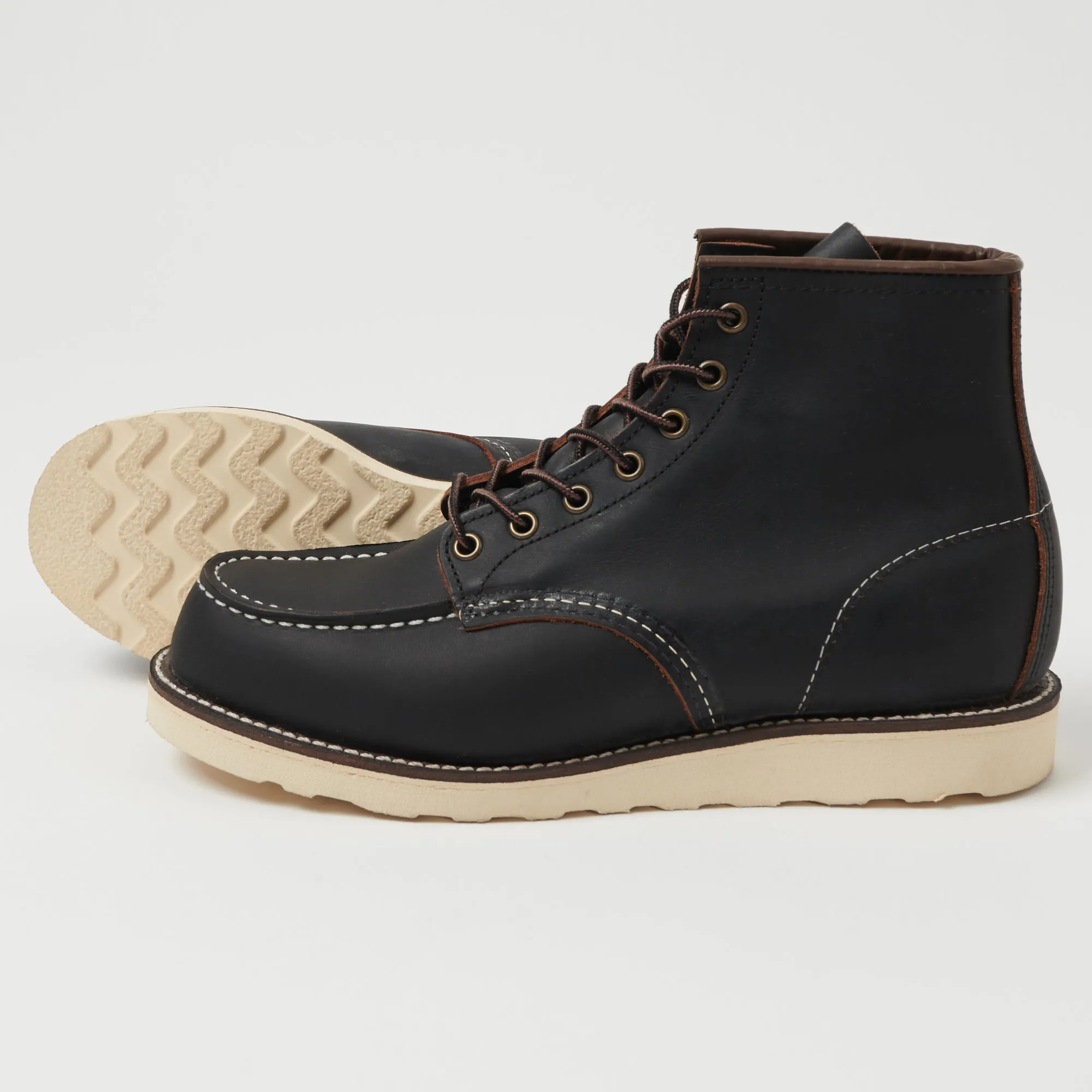 Red Wing 8849 6" Classic Moc Toe Boot - Black Prairie