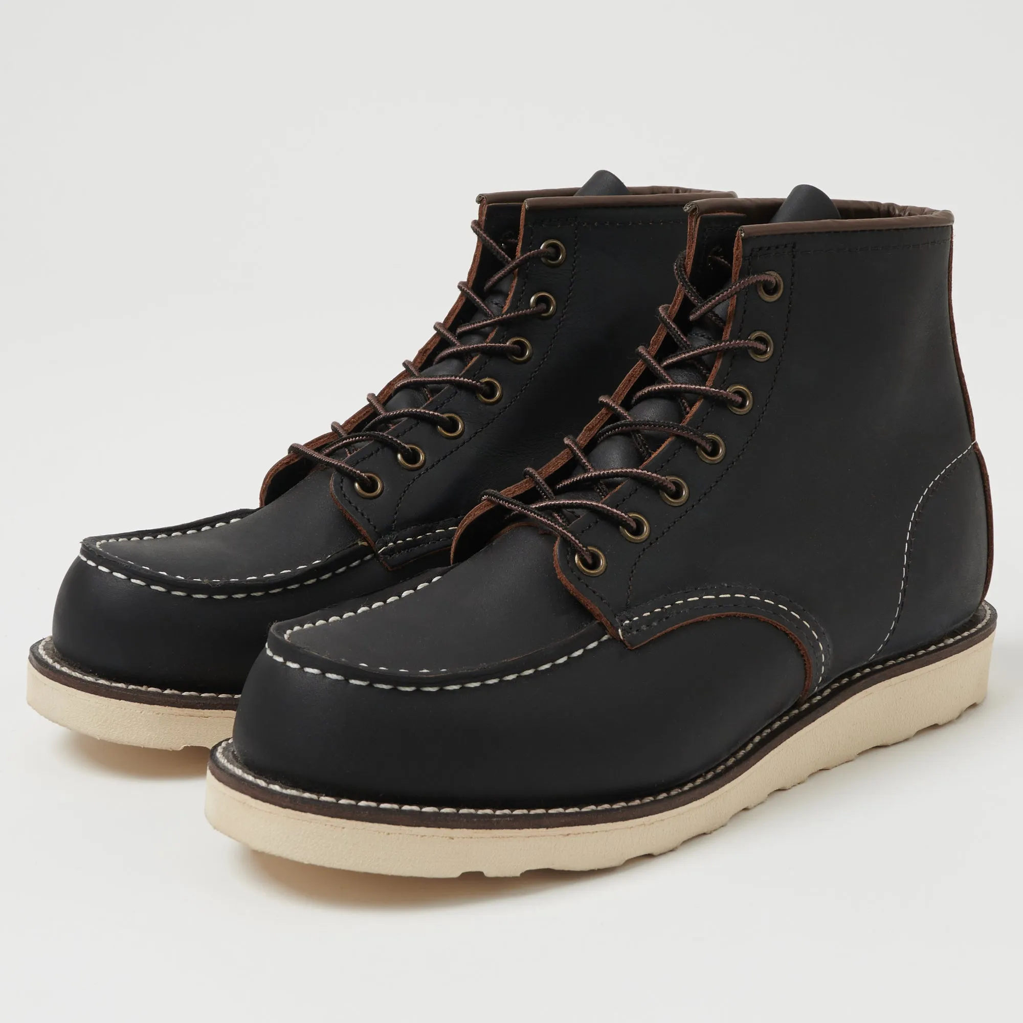 Red Wing 8849 6" Classic Moc Toe Boot - Black Prairie