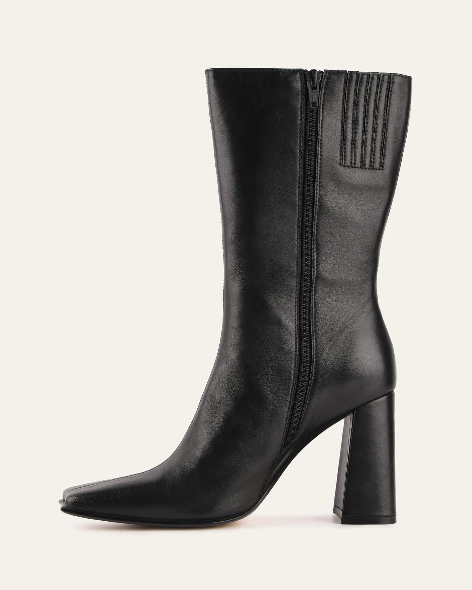 RUSH CALF BOOTS BLACK LEATHER