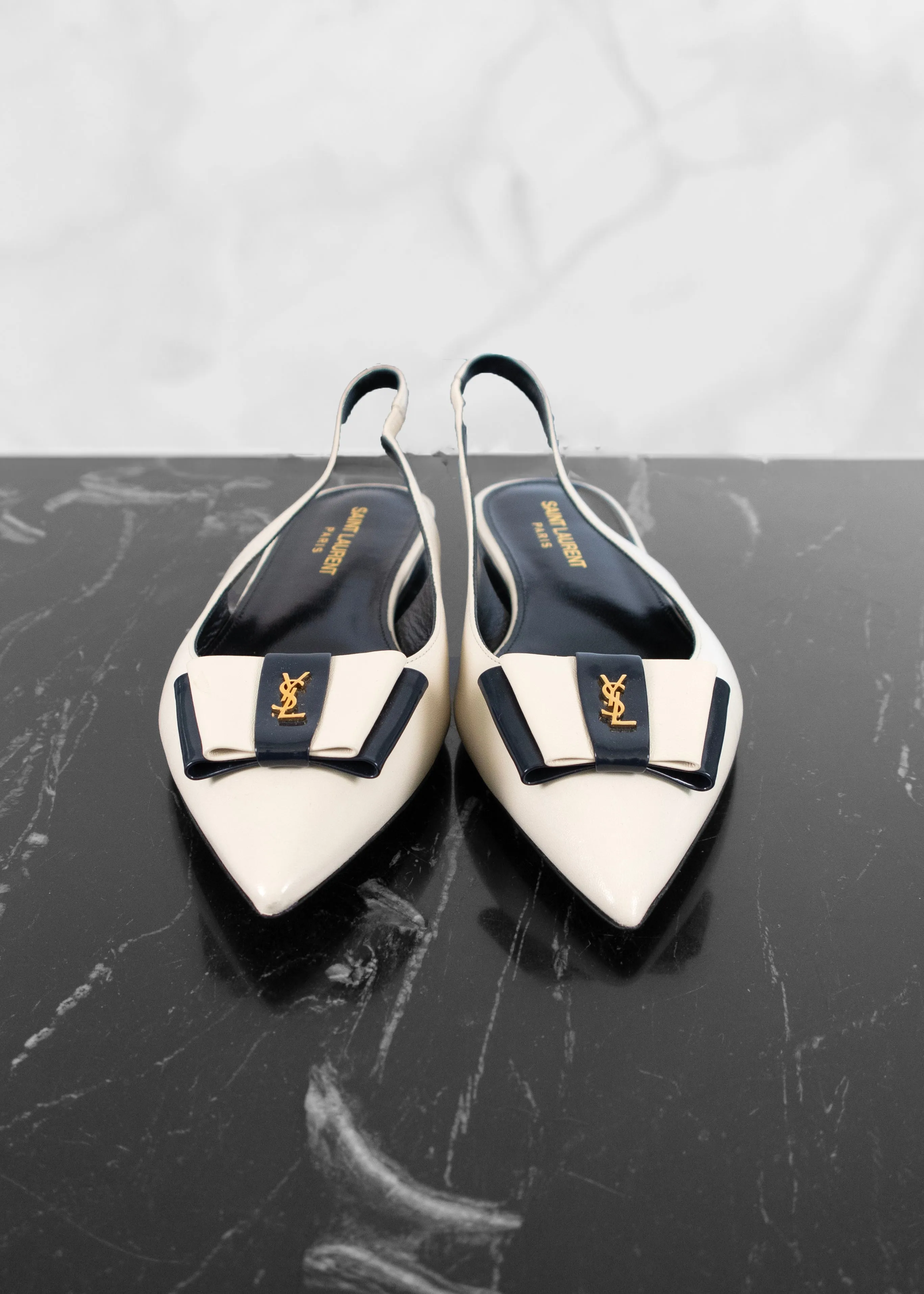 Saint Laurent Belfagor Anais Slingback Flats