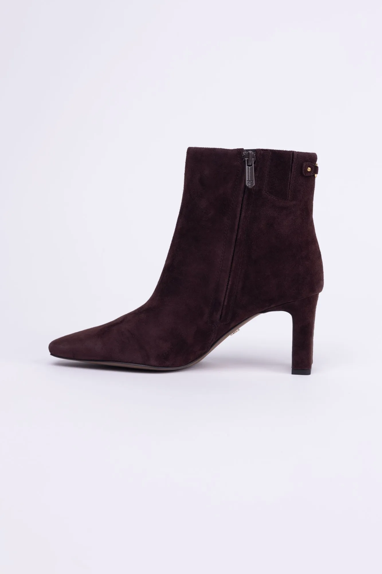 Sam Edelman Saige Ankle Bootie in Cafe Noir Brown Suede