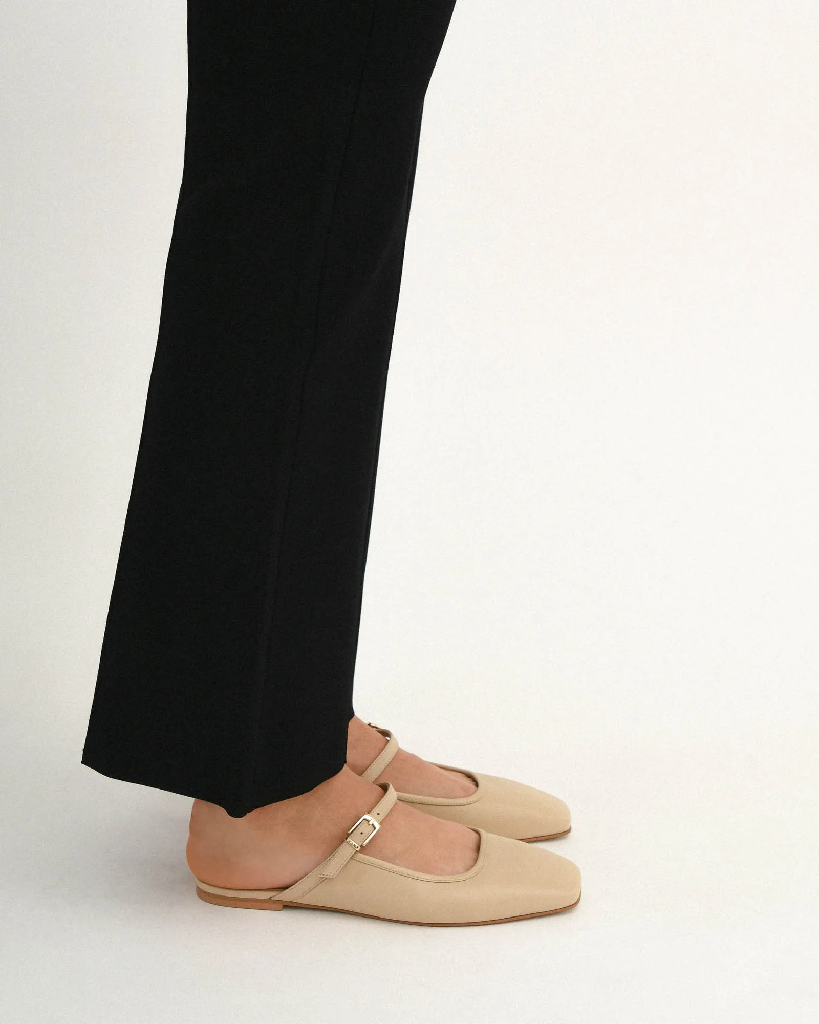 SAMMY DRESS FLATS SAND LEATHER