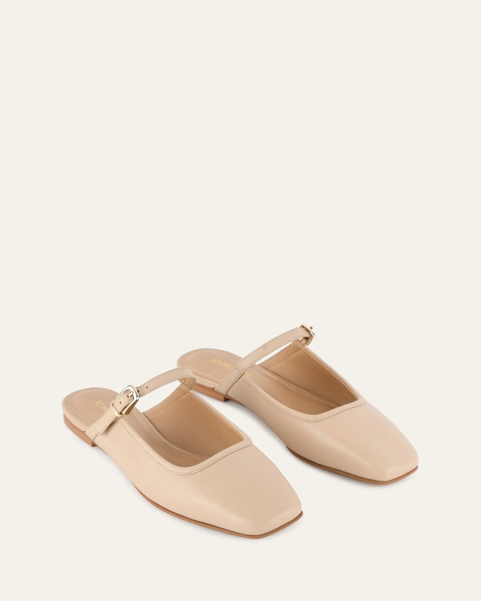 SAMMY DRESS FLATS SAND LEATHER