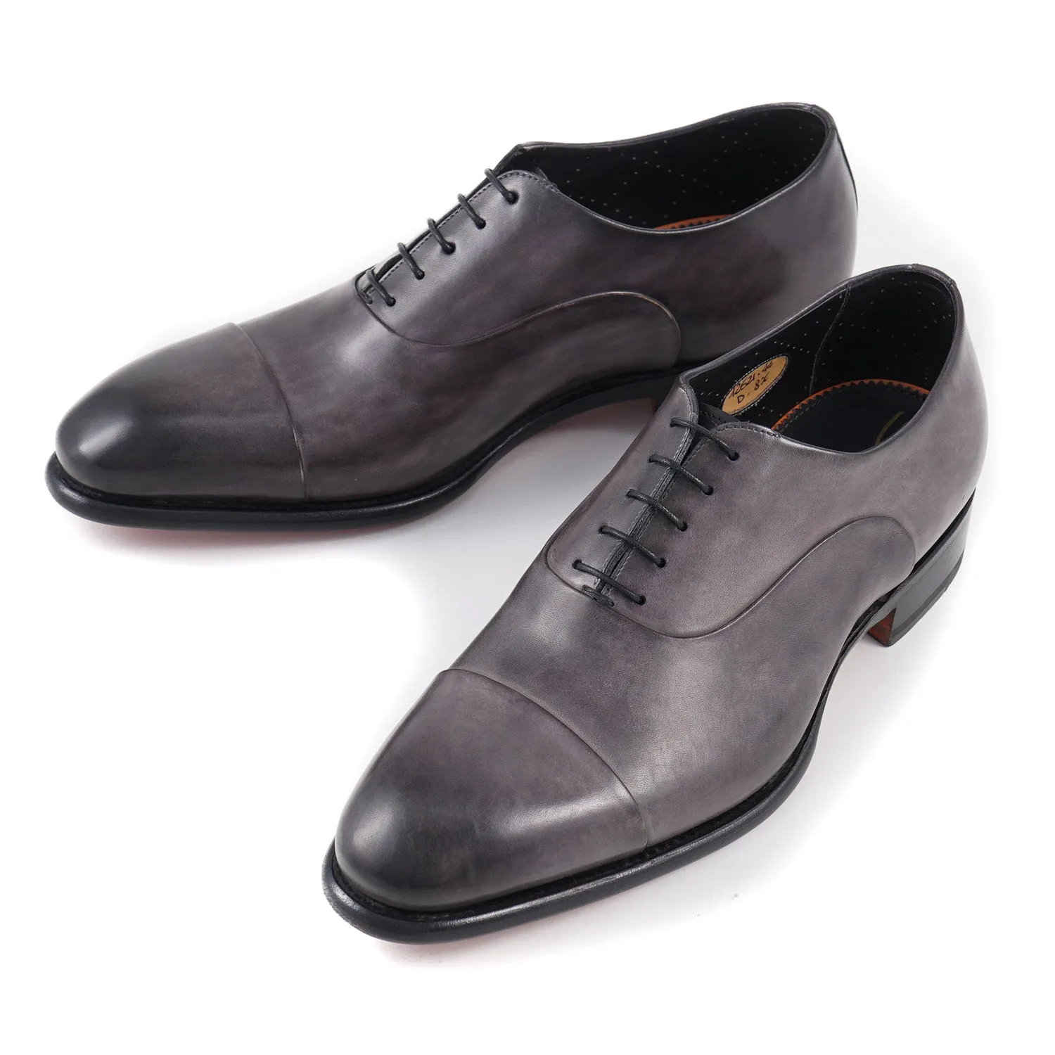 Santoni 'Isaac' Goodyear Oxford in Gray Calf