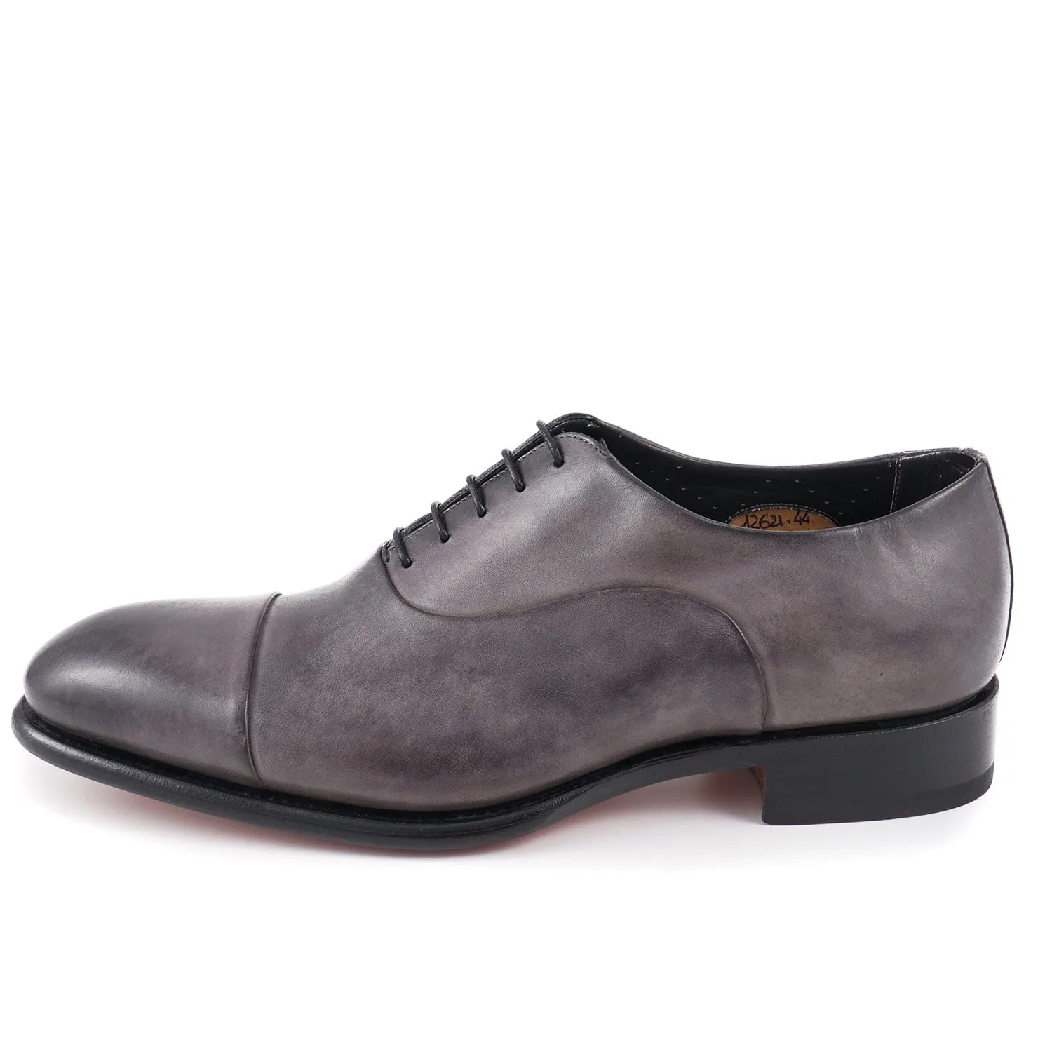 Santoni 'Isaac' Goodyear Oxford in Gray Calf