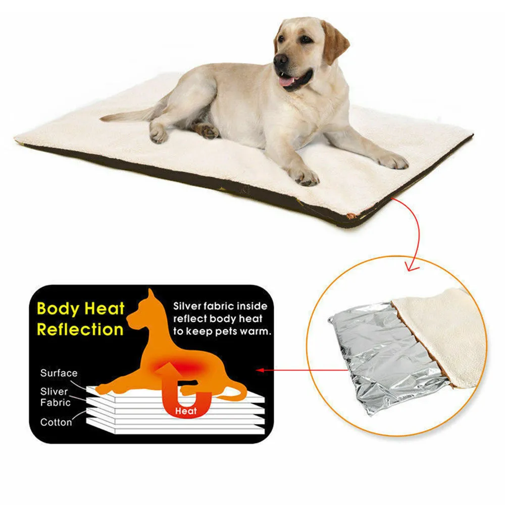 Self-Heating Thermal Pet Bed Self Warming Pet Mat