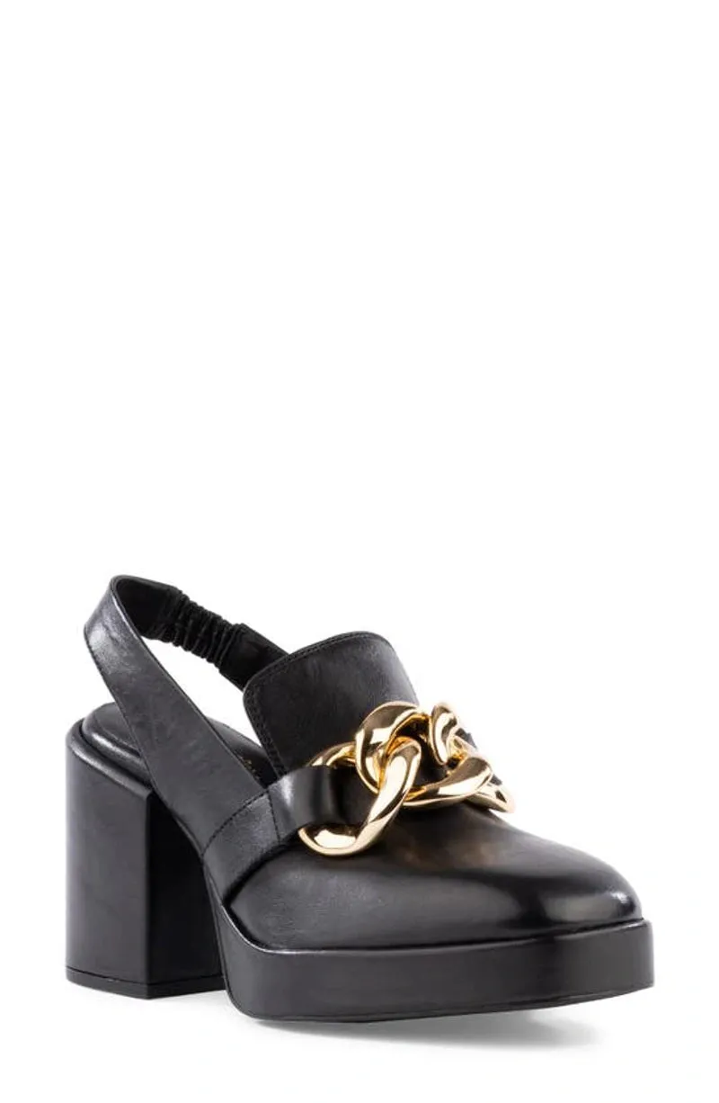 Seychelles Girls Best Friend Heel in Black Leather