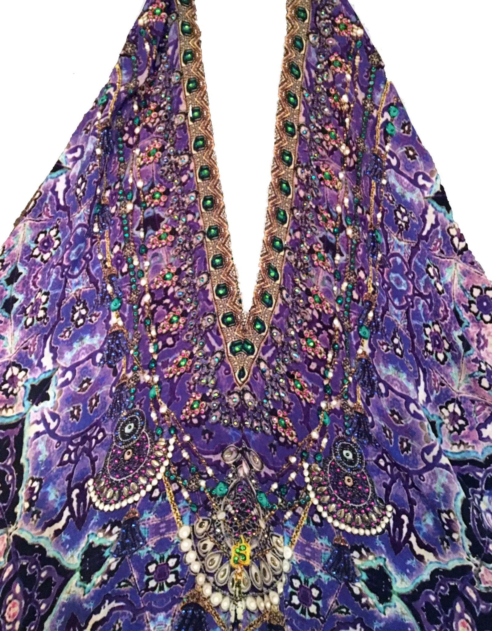 Shahida Parides Short 3-Way Style Dress in Purple Rain