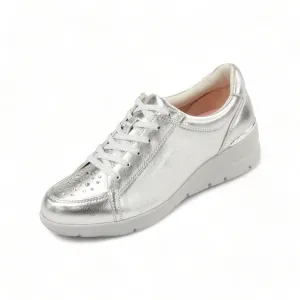 Sheepskin Raised heel sneakers with Swarovski crystals #FJ125