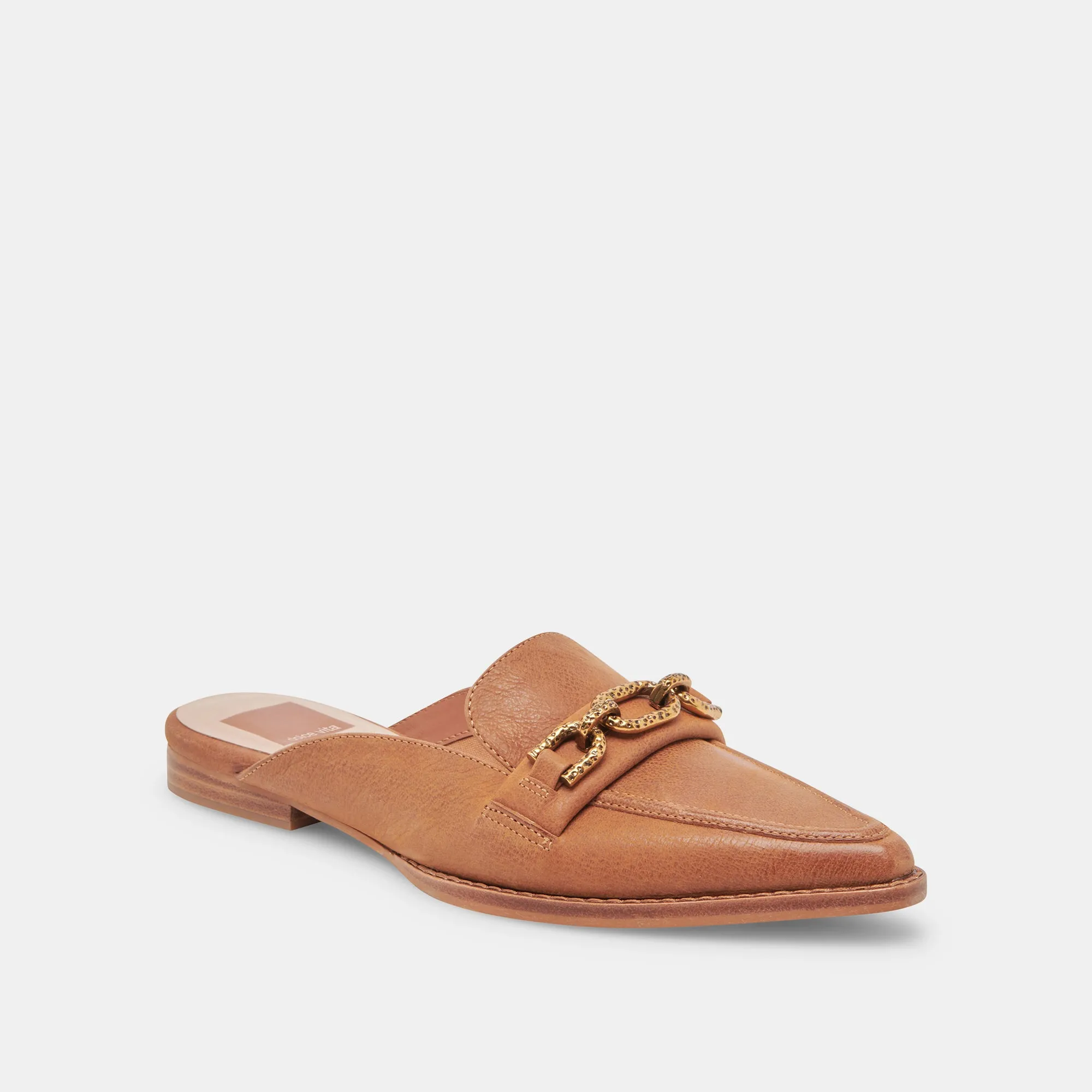 SIDON FLATS BROWN LEATHER