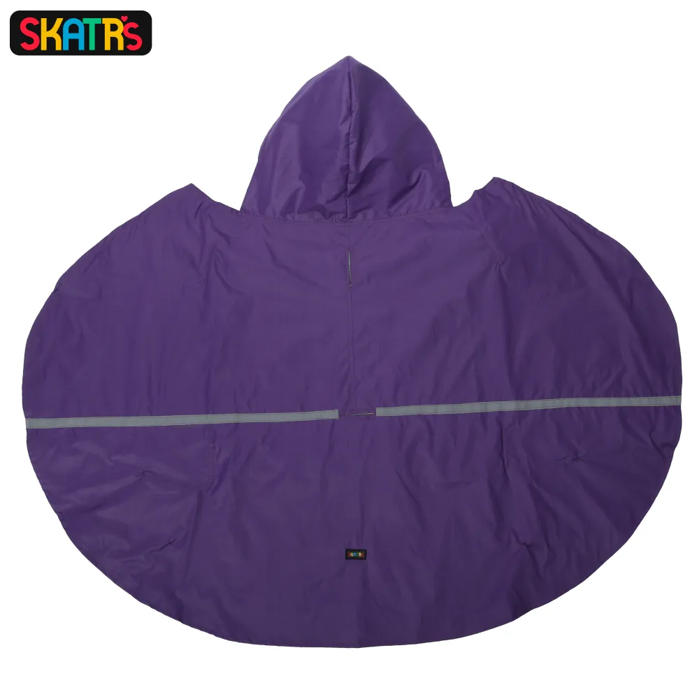 Skatrs Full Coverage Cape Style Raincoat for Dogs and Cats (Purple)