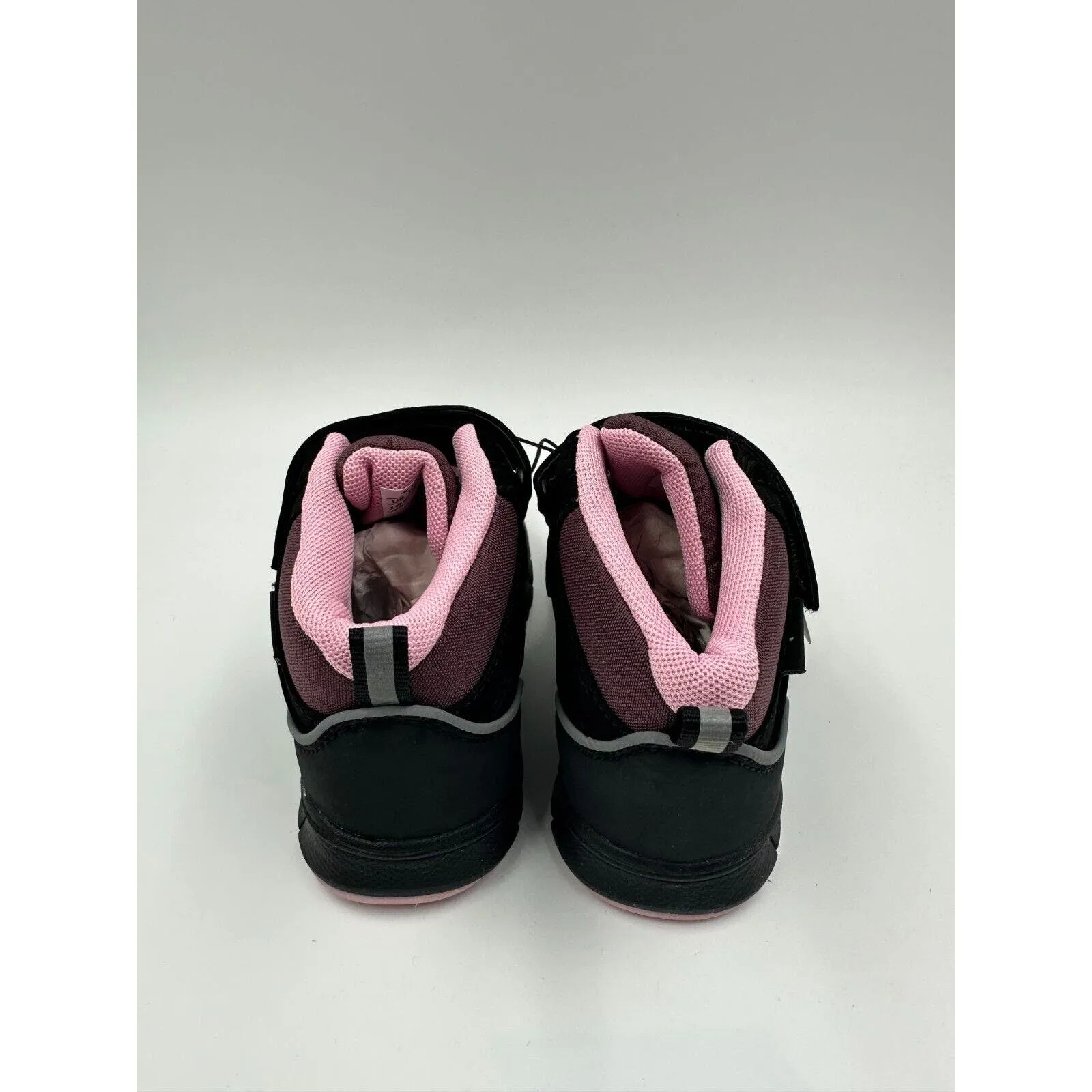 Small Kid Size 10, Toddler Pink and Black Hikers