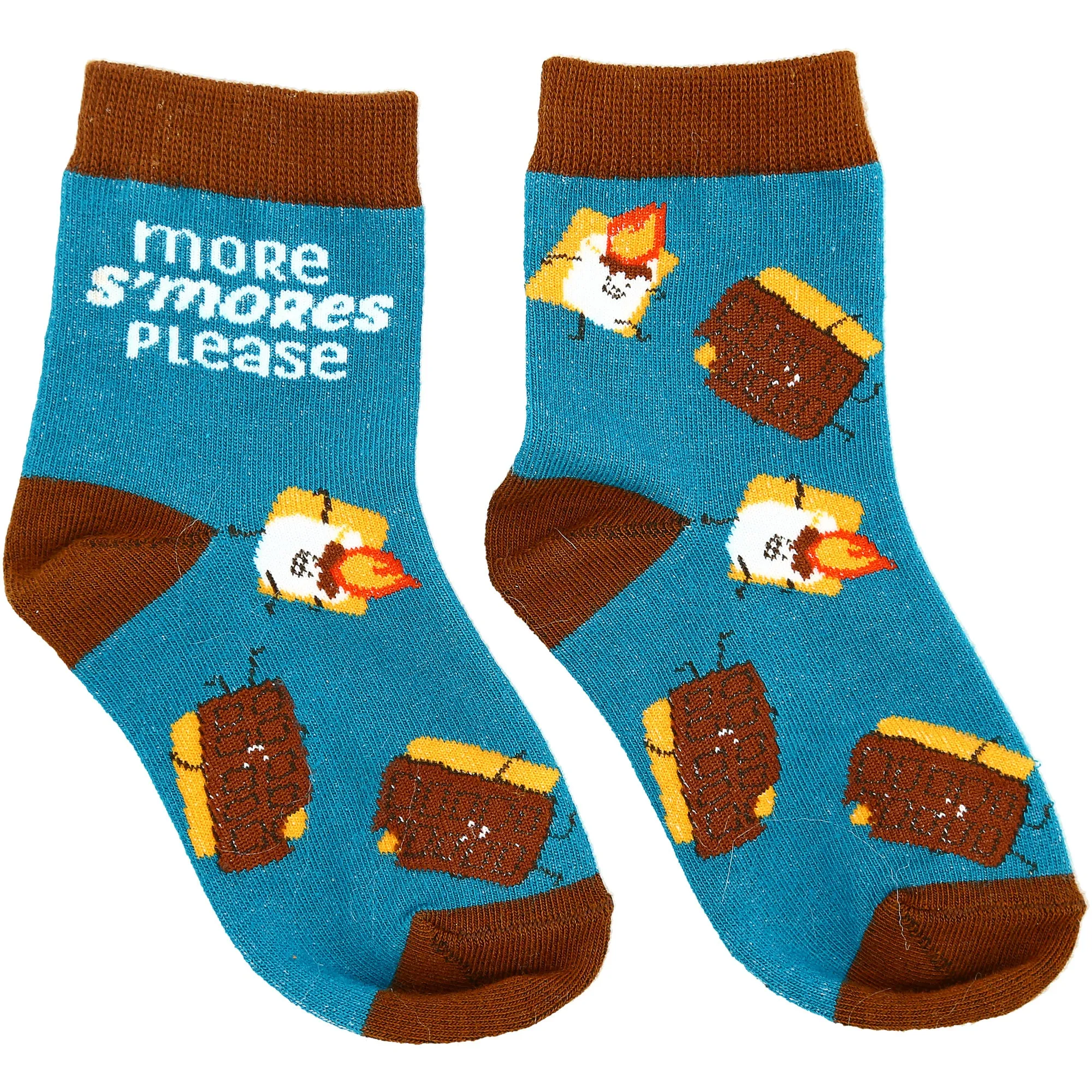 S'mores M/L Youth Cotton Blend Crew Socks