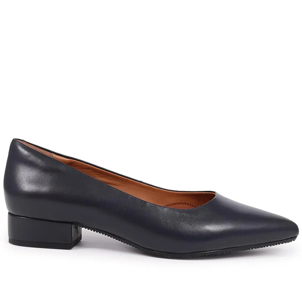 SunstoneWide Leather Court Shoes  - SUNSTONEWIDE / 325 775