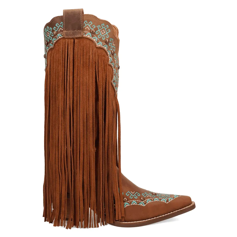 Tequila Fringe Southwest Sunrise Snip Toe Cowboy Boots