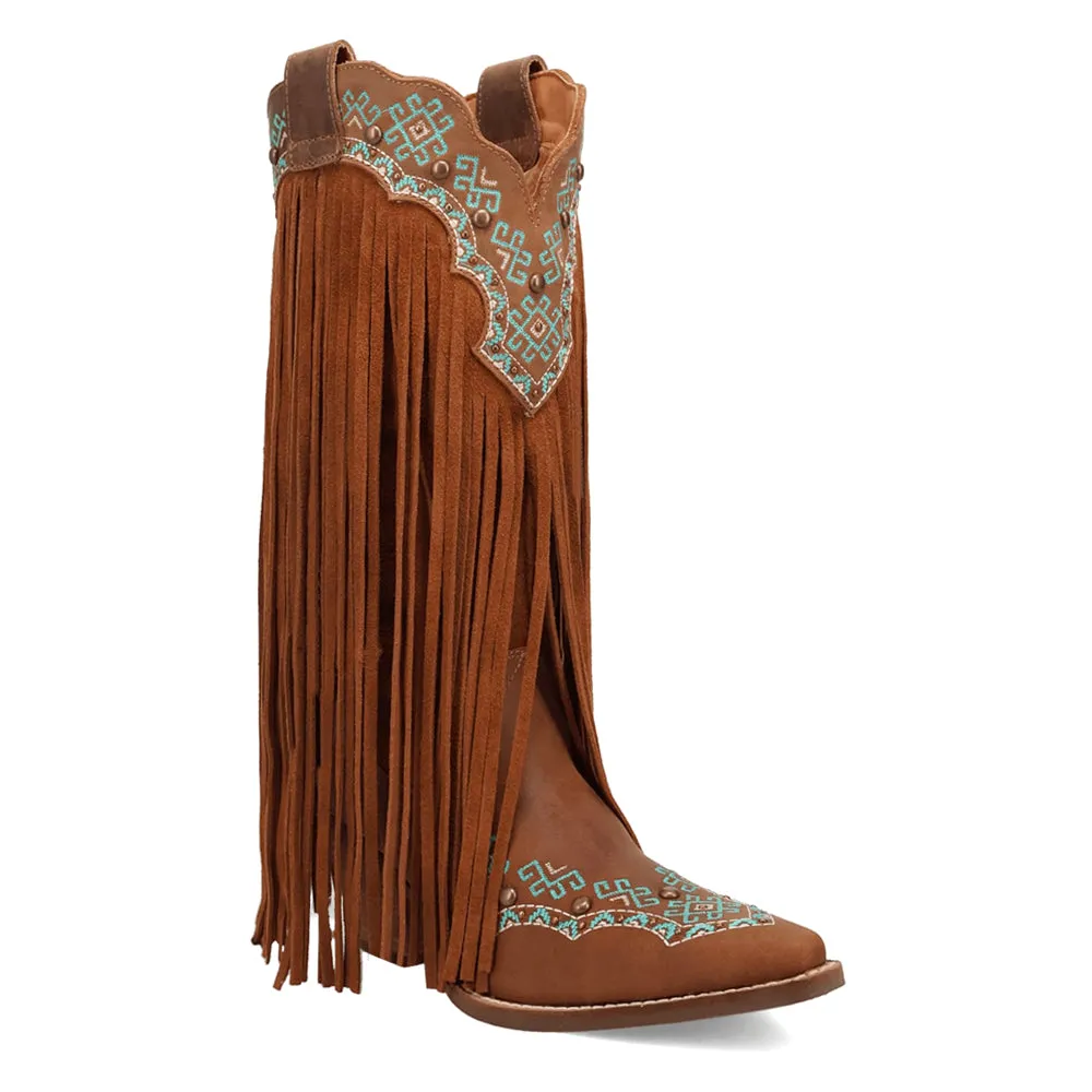 Tequila Fringe Southwest Sunrise Snip Toe Cowboy Boots