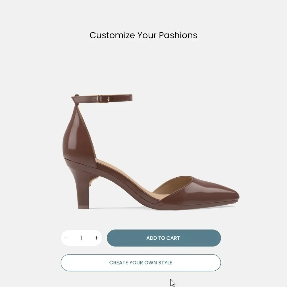 The D'Orsay - Walnut Patent   Stiletto Heel Kit 3 Walnut - FINAL SALE